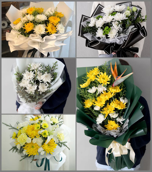 江苏镇江润州区金山街道白事花束代送